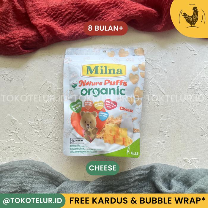 Gambar MILNA PUFF - Organic Nature Puff | Snack Biskuit Camilan Bayi Pouch - MPuff CHEESE dari TokTel ID undefined Tokopedia