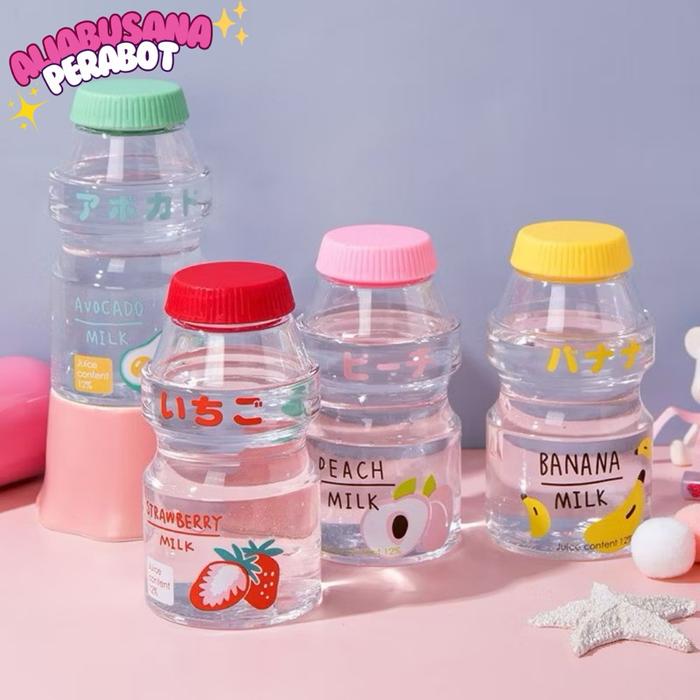 Gambar BOTOL MINUM KOREA YAKULT 480 ML/BOTOL MINUM UNIK LUCU dari kusroni undefined Tokopedia