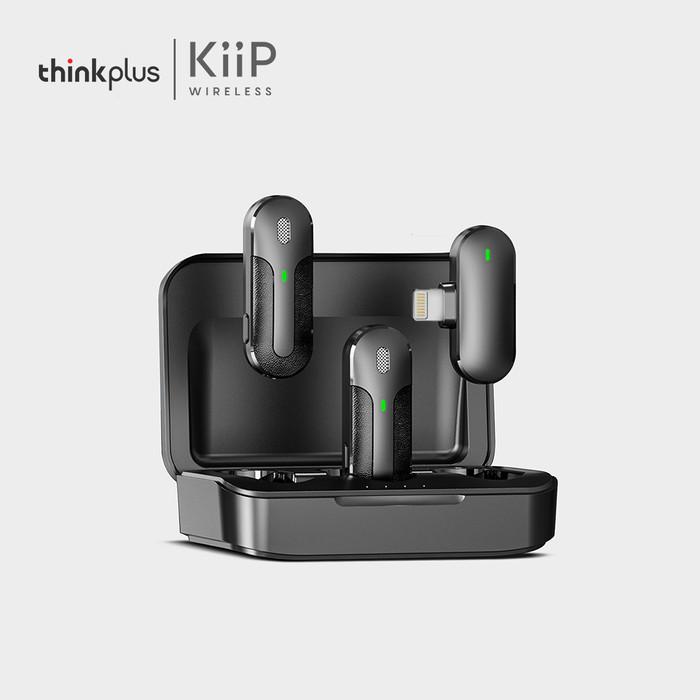 Gambar PTR THINKPLUS X KIIP M8 MICROPHONE MIC WIRELESS CLIP ON DUAL PORTABLE - Hitam Lightning dari wuhyi shop undefined Tokopedia