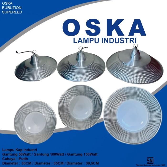 Gambar OSKA Lampu Kap Industri LED / Lampu Highbay / Lampu UFO / Lampu Gantung 50Watt / 100Wat / 150Wat Cahaya Putih - 100Watt dari Jaya Mas Elektrik undefined Tokopedia
