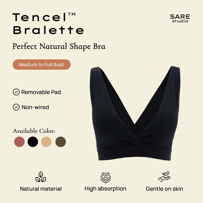 Gambar Bra - Sare Studio Cita Tencel Padded Bralette - Bh - 1 Pcs -Gratisongkir - Black, XL dari Asirwa dana undefined Tokopedia