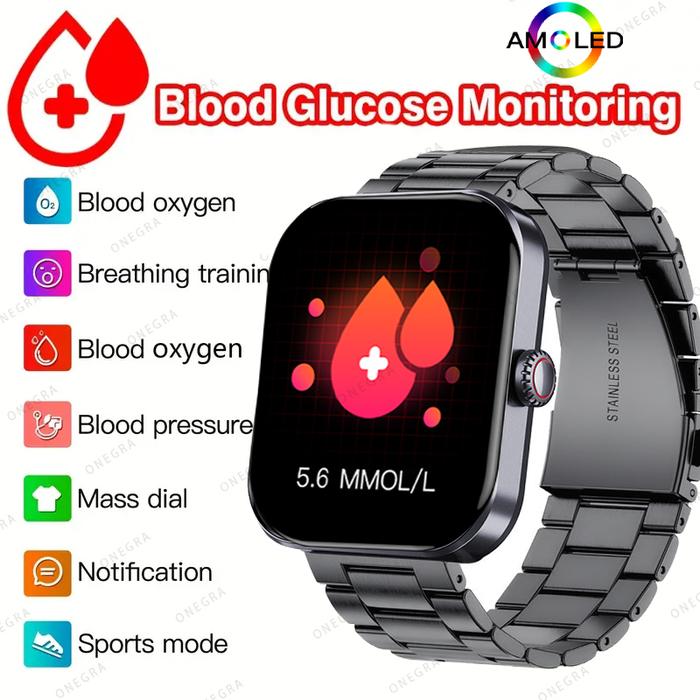 Jual 2023 NFC Non-Invasive Blood Glucose Smart Watch Men