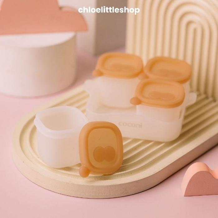 Gambar Coconi Portion Pods 4Pcs | Tempat Wadah Penyimpanan MPASI Cetakan Es dari chloelittleshop undefined Tokopedia