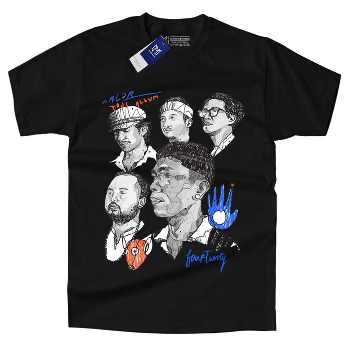 Gambar Premium Quality T-shirt FOURTWNTY - Nalar Tour Album - Hitam, M dari QAOS-VEM undefined Tokopedia
