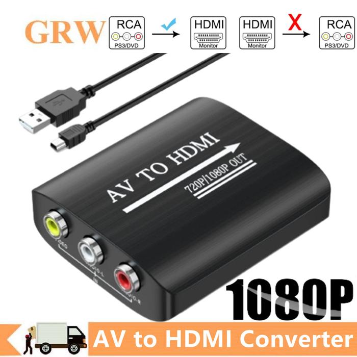 Audio Converter Adaptador Vhs A Hdmi Jual 1080P AV RCA To HDMI