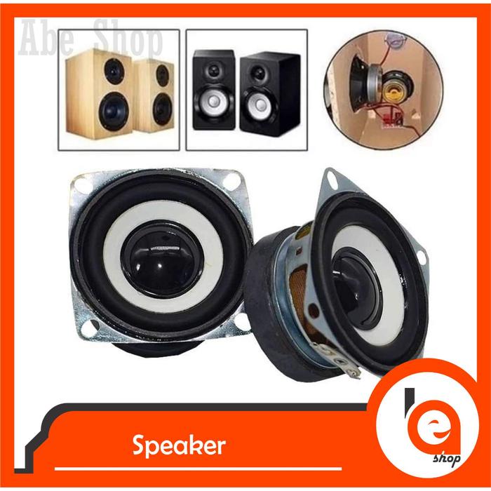 Gambar Mini Speaker Hitam Putih 52 Mm 2 Inch 4 Ohm 3 Watt All Range Terbaru dari rio official store 02 undefined Tokopedia