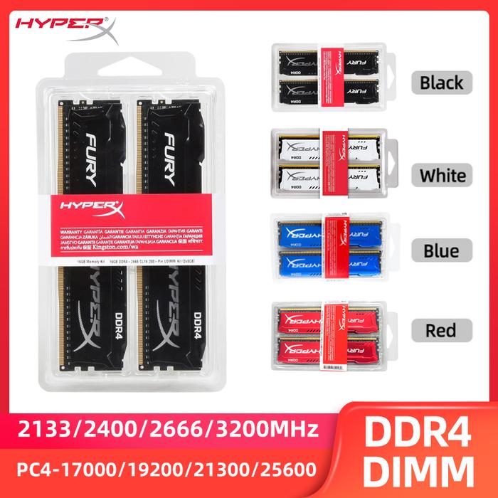 Jual HyperX Fury Memoria DDR4 16GB (2x8GB) 32GB (2x16GB) Kit RAM