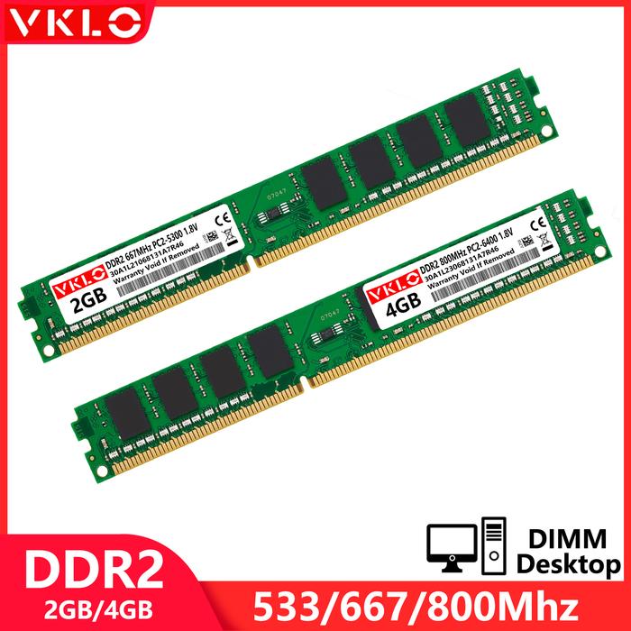 Jual DDR2 2GB 4GB Desktop Memory Ram PC2 6400 5300 240Pin 533