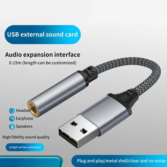 Jual USB To Jack USB External Sound Card In Adapter
