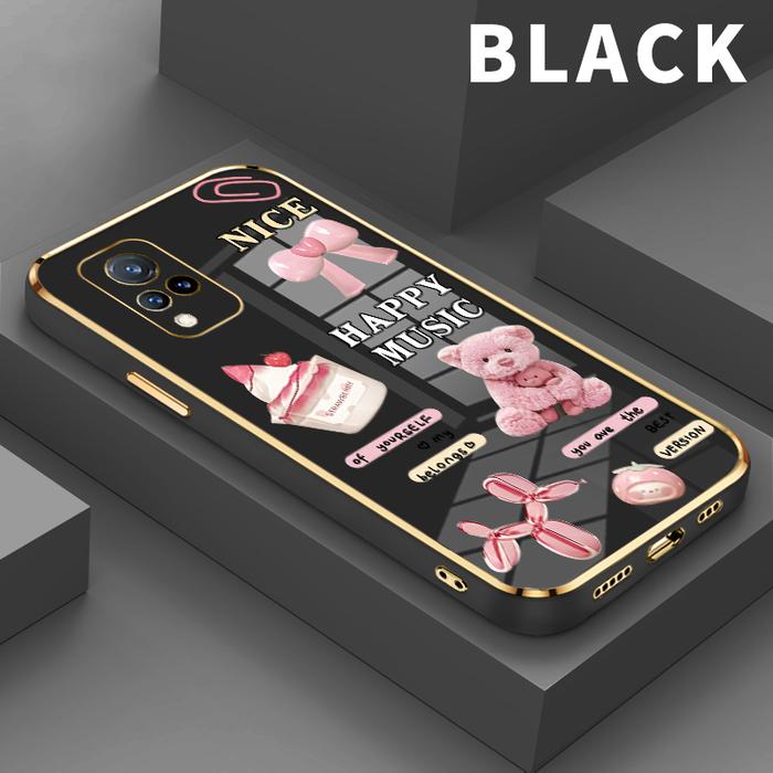 Gambar Casing Hp For VIVO V21 5G  V15 Pro V17 V17 Neo V19  V19 Neo V20 2020 2021 V21e 4G  Beruang kue Shoftcase slim shockproof silicon soft case premium - Black, VIVO V15 Pro dari parabatokoresmi undefined Tokopedia