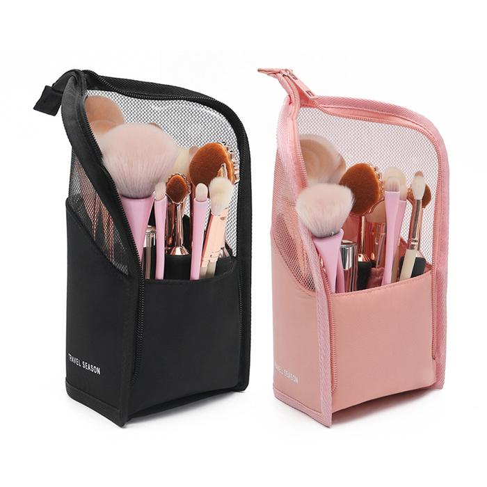 Jual Zip Makeup Brush Holder Toiletries Carry Pouch Multi
