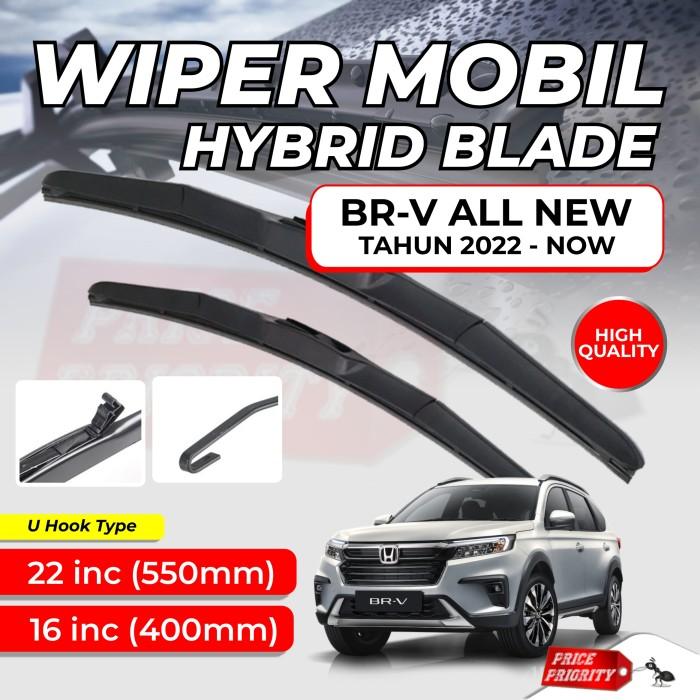 Gambar Wiper Mobil Honda BRV Karet Wiper Frameless Hybrid Blade Set RWB - BRV OLD dari Price Priority undefined Tokopedia