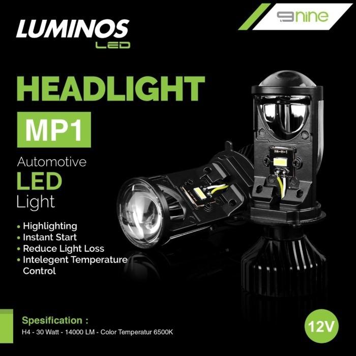 Gambar Ada Lampu utama led H4 mini projector MP1 LUMINOS original super terang motor mobil - MP1 putih-putih dari Galaxy Lamp undefined Tokopedia