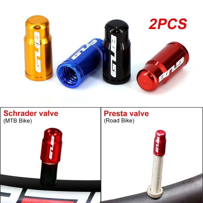Jual GUB 2pcs Aluminum Bicycle Wheel Valve Cover Dustproof MTB