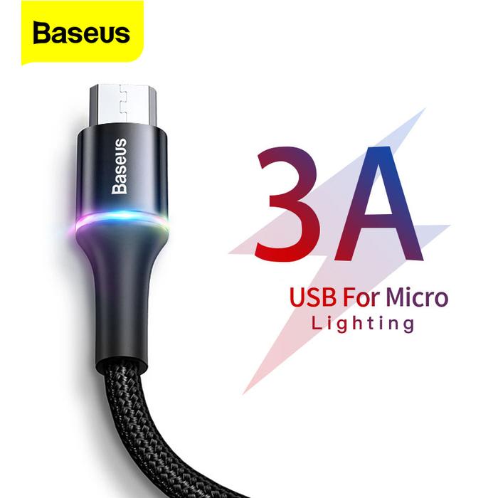 Jual Baseus Micro USB Cable 3A Fast Charging Charger Microusb