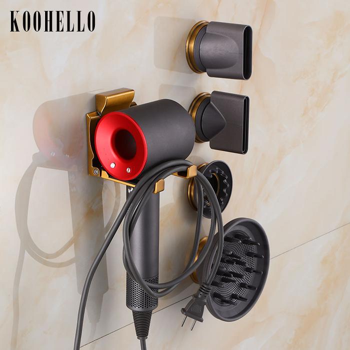 Jual Antique Hairdryer Holder Bathroom Shelves Wall Mount Storage