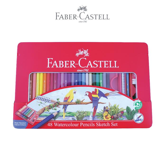 Gambar (RE)Faber-Castell Pensil Warna Cat Air Watercolour Pencils set 48 Kemasan Kaleng dari Resume Storeid undefined Tokopedia