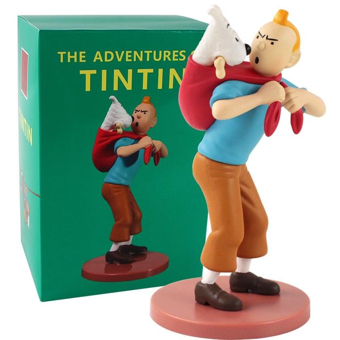 Gambar The Adventure of Tintin Action Figure  Tin Tin carrying Snowy dari norival mart undefined Tokopedia