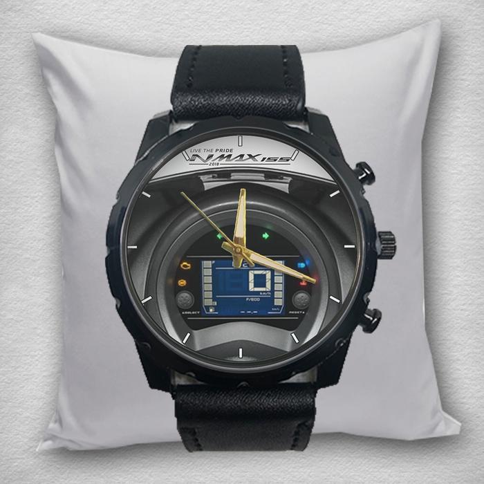 Gambar Jam Tangan Pria STIKER SPEEDOMETER HONDA NMAX 150 155  Kulit Hitam Quartz Analog 01 Premium - 01 dari Gege Bucin Snack undefined Tokopedia