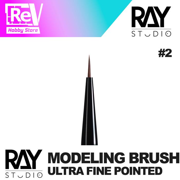 Gambar RAY STUDIO DETAILING BRUSH - #2 POINTED dari RevHobby Store undefined Tokopedia