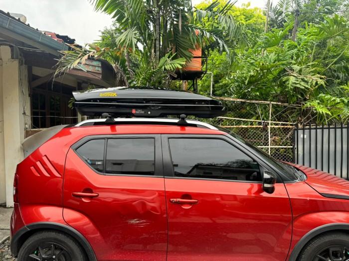 Gambar Roof box roofbox 550L glossy 1 set+crossbar dari Nafisah seller undefined Tokopedia