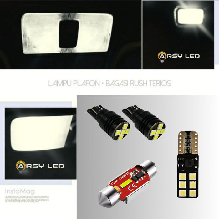 Gambar PAKET LAMPU KABIN PLAFON RUSH TERIOS ISI 4 X-TRIME BRIGHT BEST SELLER - Putih dari Zahraaaacans undefined Tokopedia
