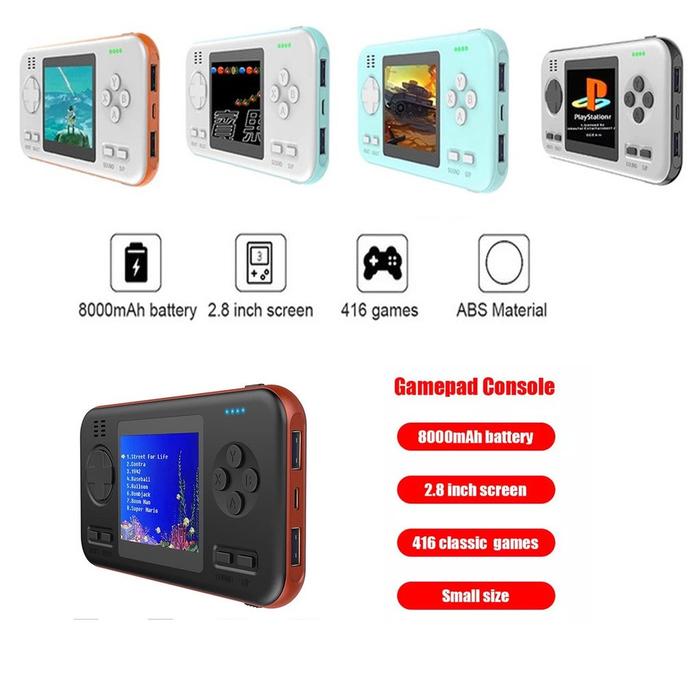 Jual Wanle Game 416 in Gameboy Powerbank 8000Mah Hitam Kota