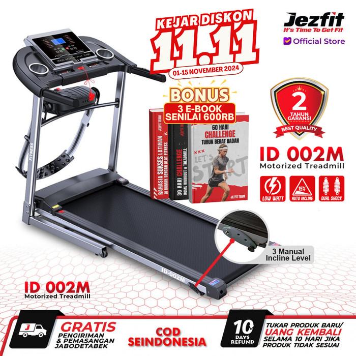 Gambar Treadmill Jezfit Alat Fitness Treadmill Elektrik Id 002M Terlaris 100% Original dari panorama manca undefined Tokopedia
