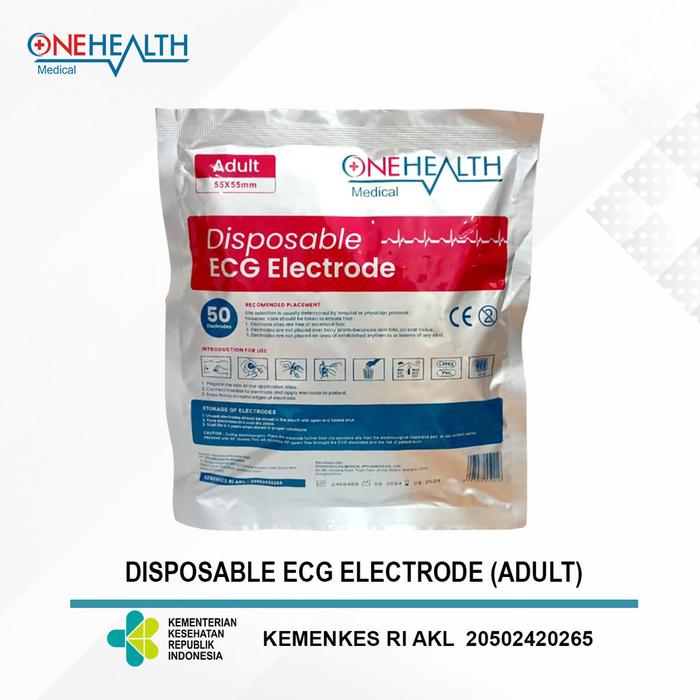 Gambar Onehealth ECG Electrode Digunakan Untuk Pemeriksaan Medis Aktivitas Listrik Jantung - Pack Isi 50 Pcs - ADULT/DEWASA dari Onehealth Indonesia Kab. Tangerang Tokopedia