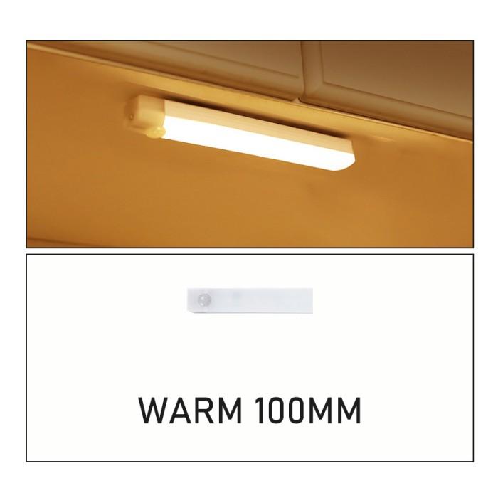 Gambar Lampu Sensor Gerak Otomatis Magnetic Motion Sensor Lampu Belajar Tidur Lampu LED Panjang Rechargeable Tempel Dinding Lemari Multifungsi - 10cm-Warm dari Soya Global undefined Tokopedia