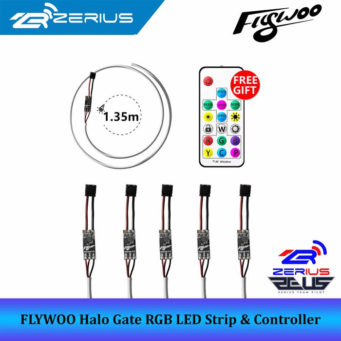 Gambar FLYWOO Halo Gate RGB LED Strip & LED Controller (5pcs) - 1.35m dari Zerius undefined Tokopedia