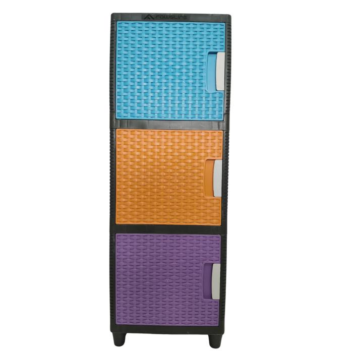 Gambar Almari Lemari Plastik 3 Susun 1 Pintu Lemari Baju Lemari Kosmetik - Mix Warna dari japrastore55 undefined Tokopedia