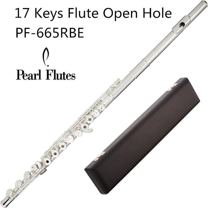 Gambar Pearl Quantz 665  Flute High Quality Silver Plated 17 Keys Flute Open Hole E-Mech Flute Musical Instrument dari bbk akj undefined Tokopedia