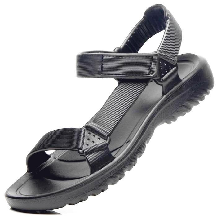 Gambar Sandal Sendal Pria Gunung Cowok #Bromo Karet Haji Umroh Anti Selip Mancing Pantai Adventure Petualang Casual Style Kekinian Keren Simple Terbaru 2025 Black Merah Lentur 40 43 44  Empuk Murah Premium Desain Modern Nyaman Untuk Outdoor Indoor Samdal - Hitam, 40 dari Laras Toko UMKM undefined Tokopedia