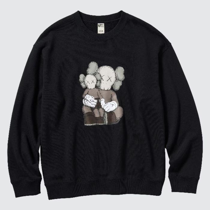 Gambar Sweater Crewneck Uniqlo x KAWS 2023 | Sweat Shirt 01 Black MURAH!!! dari al fahri shop brok undefined Tokopedia