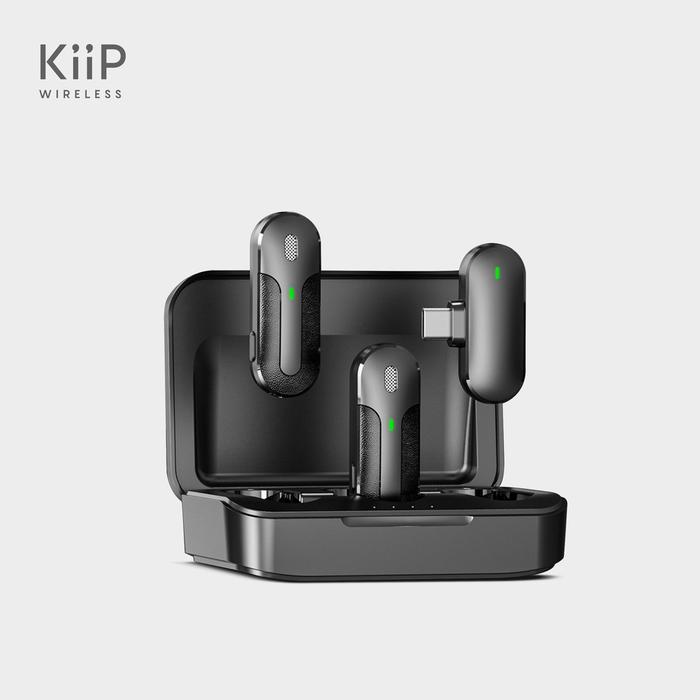 Gambar KiiP Wireless M8 Microphone Portable Type C Dual Mic Wireless Clip On 2 In 1 Podcast Vlog Youtuber - Type-C dari Gadgetmologyshop undefined Tokopedia