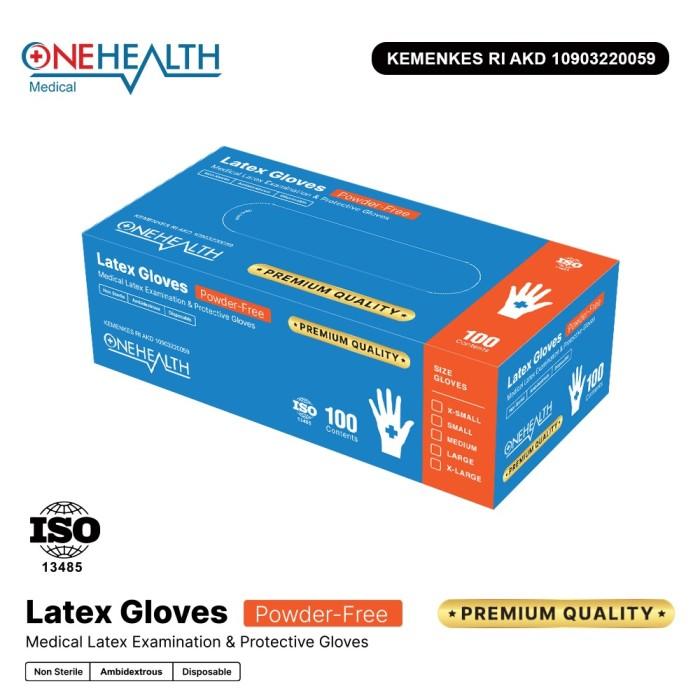 Gambar Onehealth Sarung Tangan Latex Powder Free AKD Handscoon Size S M L Sarung Tangan Non-Steril - S dari Onehealth Indonesia Kab. Tangerang Tokopedia
