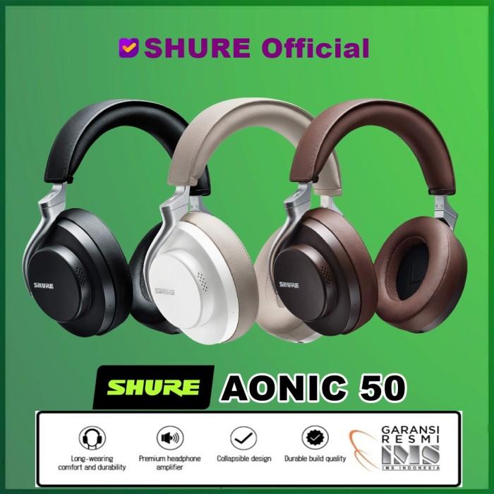 Gambar Dayat Nada Store - Shure Sbh2350 Sbh 2350 Aonic 50 Wireless Noise Cancelling Headphones - Black dari Dayat Nada Store undefined Tokopedia