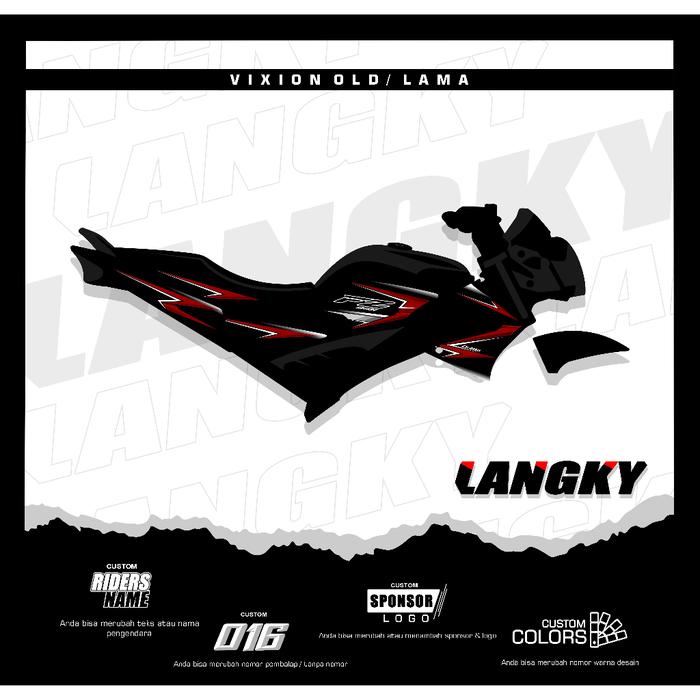 Gambar Striping/Stiker Vixion Lama /Vixion Old Motif FZ Style - GF 13, SUPER GLOSSY dari Langky Sticker undefined Tokopedia