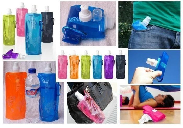 Gambar Botol Lipat Tempat Minum Mini Camping - Green dari Autoku undefined Tokopedia