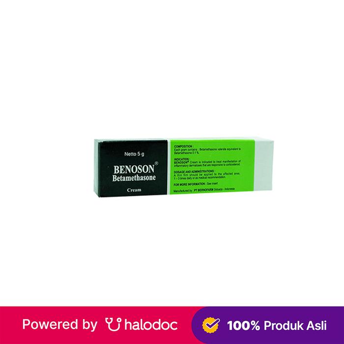 Gambar Benoson 0.1% Cream 5 g - Obat Dermatitis & Eksim - Halodoc dari Apotek Halomedika Kp Rambutan undefined Tokopedia