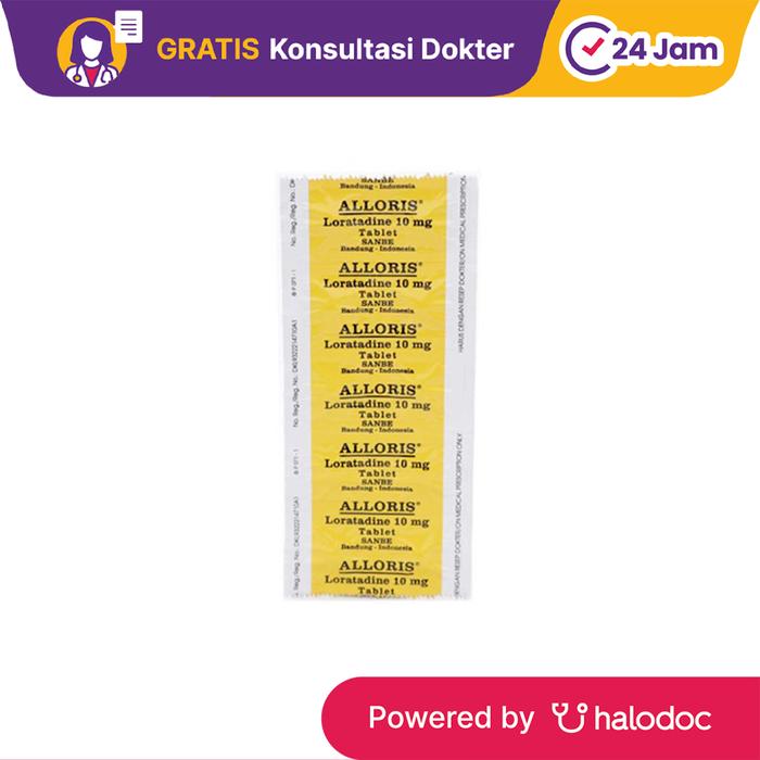 Gambar Alloris 10 mg 10 Tablet - Obat Alergi - Halodoc dari Apotek Japuna Farma Jakarta Timur undefined Tokopedia
