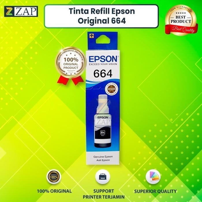 Gambar Tinta 664 Printer Original CMYK L1300 L360 L310 L120 L121 Kemasan 70ml - Hitam dari Zain Amanah Shop undefined Tokopedia