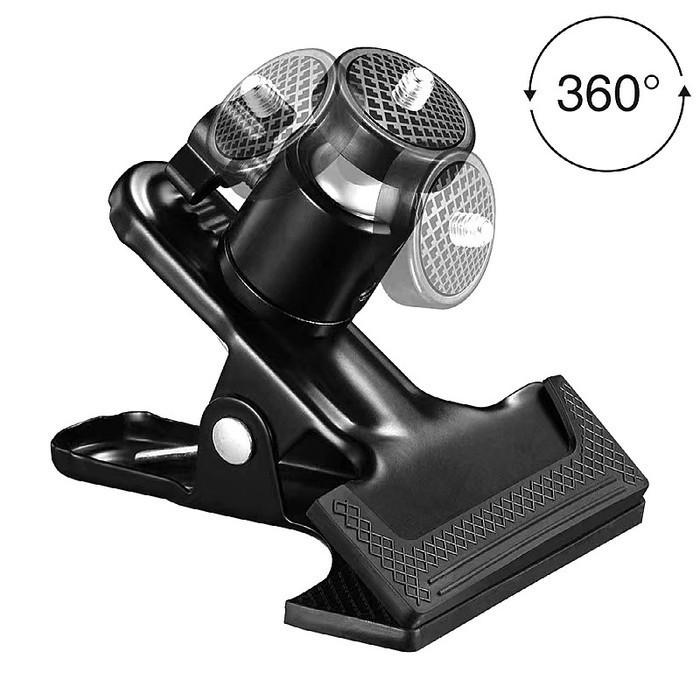 Gambar Clamp Jepit Universal Penjepit With Ball Head Holder Mount Clip Multifungsi Dudukan Lighting HP Etc - Clamp Jepit dari Inteco undefined Tokopedia