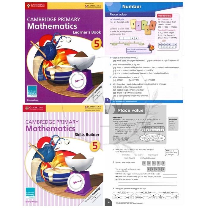 Jual Cambridge Primary Mathematics 1 2 3 4 5 6 Learner’s Book / Skills ...