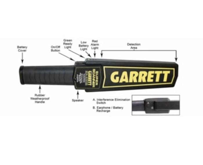 Gambar New Super Scanner Garrett Termasuk Battery Metal Detector Security Garet dari Tukangngopayy undefined Tokopedia