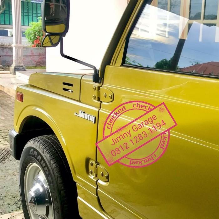 Aftermarket Silver 'Jimny' Emblem Badge For Suzuki Jimny / Samurai / Sierra – Adhesive Mount