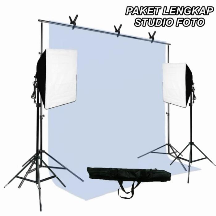 Gambar JULIANA - PAKET LIGHTING FOTO STUDIO SET BACKGROUND STAND SOFTBOX LAMPU STUDIO dari JULIANA LIGHTING undefined Tokopedia