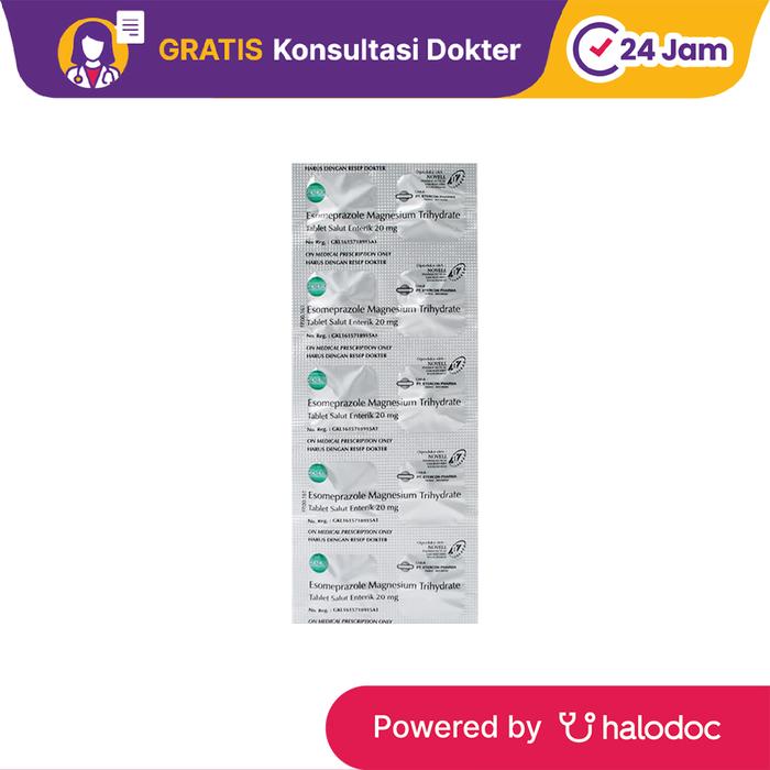 Gambar Esomeprazole 20 mg 10 Tablet - Obat Asam Lambung & Gerd - Halodoc dari Apotek Halomedika Kp Rambutan undefined Tokopedia