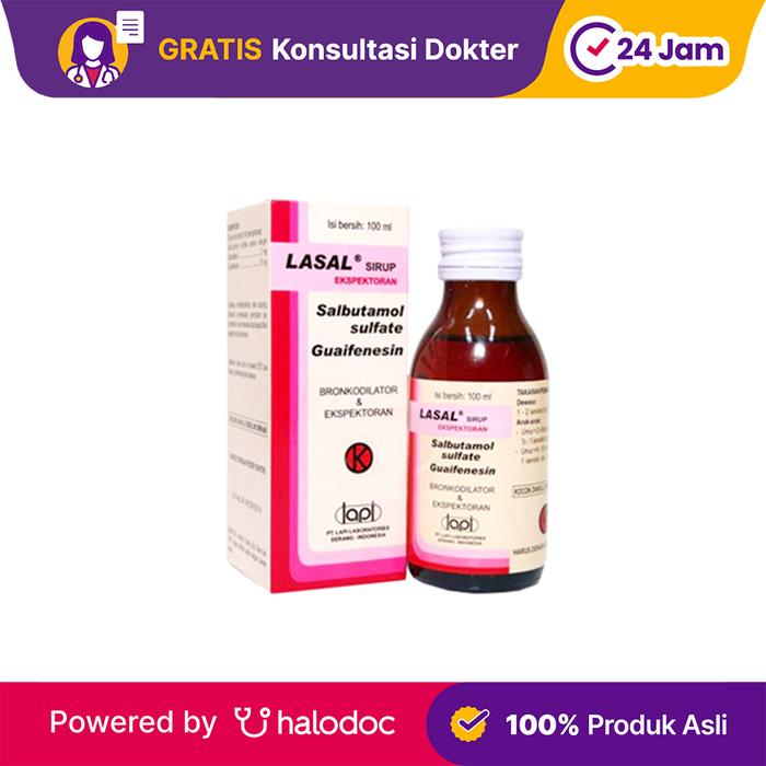 Gambar Lasal Expectorant Sirup 100 ml - Obat Asma - Halodoc dari Apotek KBP Farma Bandung Barat undefined Tokopedia